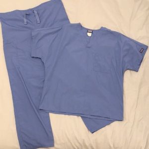 Cherokee Workwear Scrub Set in Ceil Blue